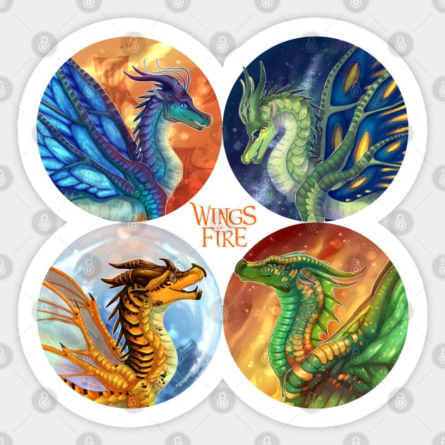 Wings of Fire - Lost Continent Pantala Heroes Sticker by Biohazardia